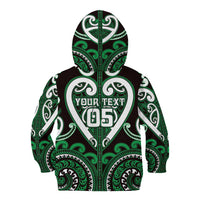 Custom Aotearoa Ngai Tahu Kid Hoodie Maori Tribal Pattern