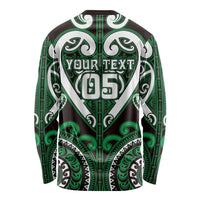 Custom Aotearoa Ngai Tahu Long Sleeve Shirt Maori Tribal Pattern