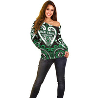 Custom Aotearoa Ngai Tahu Off Shoulder Sweater Maori Tribal Pattern