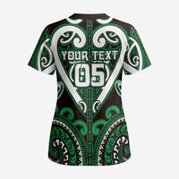 Custom Aotearoa Ngai Tahu Scrub Top Maori Tribal Pattern LT05 - Polynesian Pride