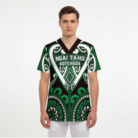 Custom Aotearoa Ngai Tahu Scrub Top Maori Tribal Pattern LT05 - Polynesian Pride