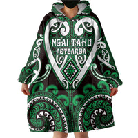 Custom Aotearoa Ngai Tahu Wearable Blanket Hoodie Maori Tribal Pattern