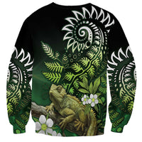 Aotearoa New Zealand Tuatara Sweatshirt Maori Koru Art LT05 - Polynesian Pride