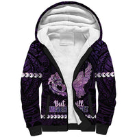 Personalised Alzheimer's Awareness Sherpa Hoodie You May Not Remember But I Will Never Forget