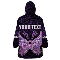 Personalised Alzheimer's Awareness Wearable Blanket Hoodie You May Not Remember But I Will Never Forget