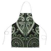 Aotearoa Ngati Awa Apron Maori Tribal Pattern LT05 Green - Polynesian Pride