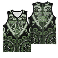 Custom Aotearoa Ngati Awa Basketball Jersey Maori Tribal Pattern LT05 - Polynesian Pride