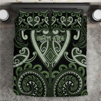 Aotearoa Ngati Awa Bedding Set Maori Tribal Pattern LT05 Green - Polynesian Pride