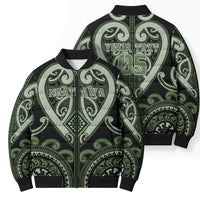 Custom Aotearoa Ngati Awa Bomber Puffer Jacket Maori Tribal Pattern LT05 - Polynesian Pride