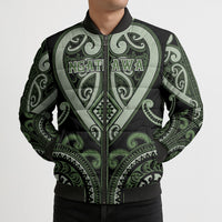 Custom Aotearoa Ngati Awa Bomber Puffer Jacket Maori Tribal Pattern LT05 - Polynesian Pride