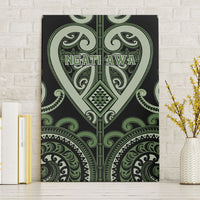 Aotearoa Ngati Awa Canvas Wall Art Maori Tribal Pattern LT05 Without Frame Green - Polynesian Pride