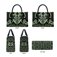Aotearoa Ngati Awa Leather Bag Maori Tribal Pattern LT05 - Polynesian Pride