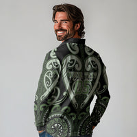 Custom Aotearoa Ngati Awa Long Sleeve Polo Shirt Maori Tribal Pattern LT05 - Polynesian Pride