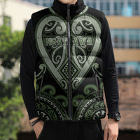 Custom Aotearoa Ngati Awa Sleeveless Puffer Jacket Maori Tribal Pattern LT05 - Polynesian Pride