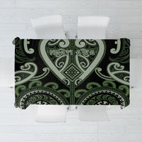 Aotearoa Ngati Awa Tablecloth Maori Tribal Pattern LT05 Green - Polynesian Pride