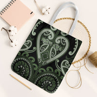 Aotearoa Ngati Awa Tote Bag Maori Tribal Pattern LT05 White Strap One Size Green - Polynesian Pride