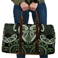 Aotearoa Ngati Awa Travel Bag Maori Tribal Pattern LT05 Green - Polynesian Pride