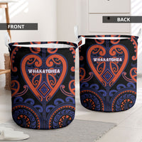 Aotearoa Whakatohea Laundry Basket Maori Tribal Pattern LT05 - Polynesian Pride