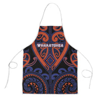 Aotearoa Whakatohea Apron Maori Tribal Pattern LT05 Navy - Polynesian Pride
