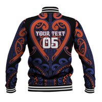Custom Aotearoa Whakatohea Baseball Jacket Maori Tribal Pattern LT05 - Polynesian Pride