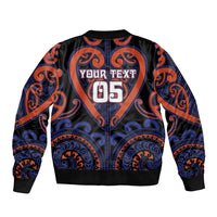 Custom Aotearoa Whakatohea Bomber Jacket Maori Tribal Pattern LT05 - Polynesian Pride