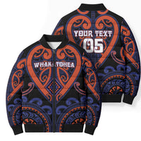 Custom Aotearoa Whakatohea Bomber Puffer Jacket Maori Tribal Pattern LT05 - Polynesian Pride