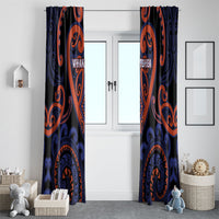 Aotearoa Whakatohea Window Curtain Maori Tribal Pattern LT05 - Polynesian Pride