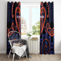 Aotearoa Whakatohea Window Curtain Maori Tribal Pattern LT05 - Polynesian Pride