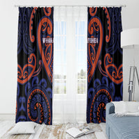 Aotearoa Whakatohea Window Curtain Maori Tribal Pattern LT05 - Polynesian Pride