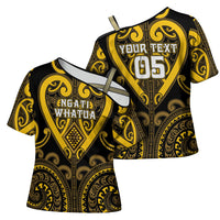 Custom Aotearoa Ngati Whatua Cross Shoulder Shirt Maori Tribal Pattern LT05 - Polynesian Pride