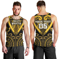 Custom Aotearoa Ngati Whatua Men Tank Top Maori Tribal Pattern LT05 - Polynesian Pride