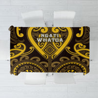 Aotearoa Ngati Whatua Tablecloth Maori Tribal Pattern LT05 Yellow - Polynesian Pride