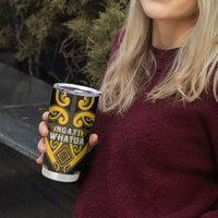 Custom Aotearoa Ngati Whatua Tumbler Cup Maori Tribal Pattern LT05 - Polynesian Pride