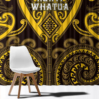 Aotearoa Ngati Whatua Window Curtain Maori Tribal Pattern LT05 - Polynesian Pride