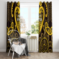Aotearoa Ngati Whatua Window Curtain Maori Tribal Pattern LT05 - Polynesian Pride