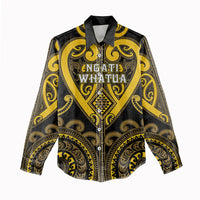 Custom Aotearoa Ngati Whatua Women Casual Shirt Maori Tribal Pattern LT05 - Polynesian Pride