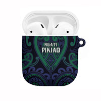 Aotearoa Ngati Pikiao AirPods Case Maori Tribal Pattern LT05 Green - Polynesian Pride