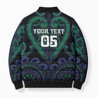 Custom Aotearoa Ngati Pikiao Bomber Puffer Jacket Maori Tribal Pattern LT05 - Polynesian Pride