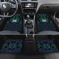 Custom Aotearoa Ngati Pikiao Car Mats Maori Tribal Pattern LT05 Set 4pcs Green - Polynesian Pride