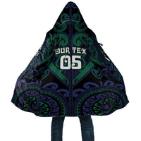 Custom Aotearoa Ngati Pikiao Cloak Maori Tribal Pattern LT05 Unisex Green - Polynesian Pride