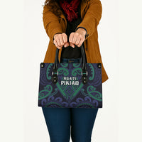 Aotearoa Ngati Pikiao Leather Bag Maori Tribal Pattern LT05 - Polynesian Pride