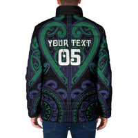Custom Aotearoa Ngati Pikiao Padded Jacket Maori Tribal Pattern LT05 - Polynesian Pride