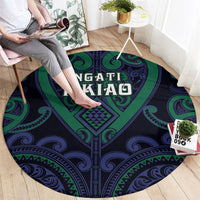 Aotearoa Ngati Pikiao Round Carpet Maori Tribal Pattern LT05 - Polynesian Pride
