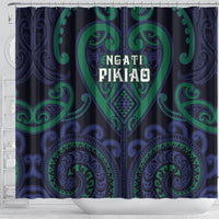 Aotearoa Ngati Pikiao Shower Curtain Maori Tribal Pattern LT05 - Polynesian Pride
