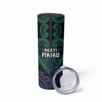 Custom Aotearoa Ngati Pikiao Skinny Tumbler Maori Tribal Pattern LT05 - Polynesian Pride