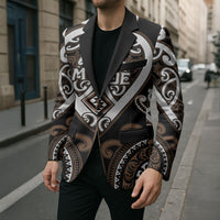 Custom Aotearoa Kati Mamoe Blazer Maori Tribal Pattern LT05 - Polynesian Pride