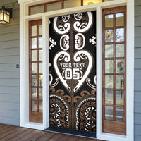Custom Aotearoa Kati Mamoe Door Cover Maori Tribal Pattern LT05 - Polynesian Pride