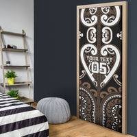 Custom Aotearoa Kati Mamoe Door Cover Maori Tribal Pattern LT05 - Polynesian Pride