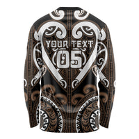 Custom Aotearoa Kati Mamoe Long Sleeve Shirt Maori Tribal Pattern LT05 - Polynesian Pride