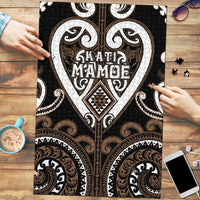 Aotearoa Kati Mamoe Puzzle Maori Tribal Pattern LT05 Brown - Polynesian Pride